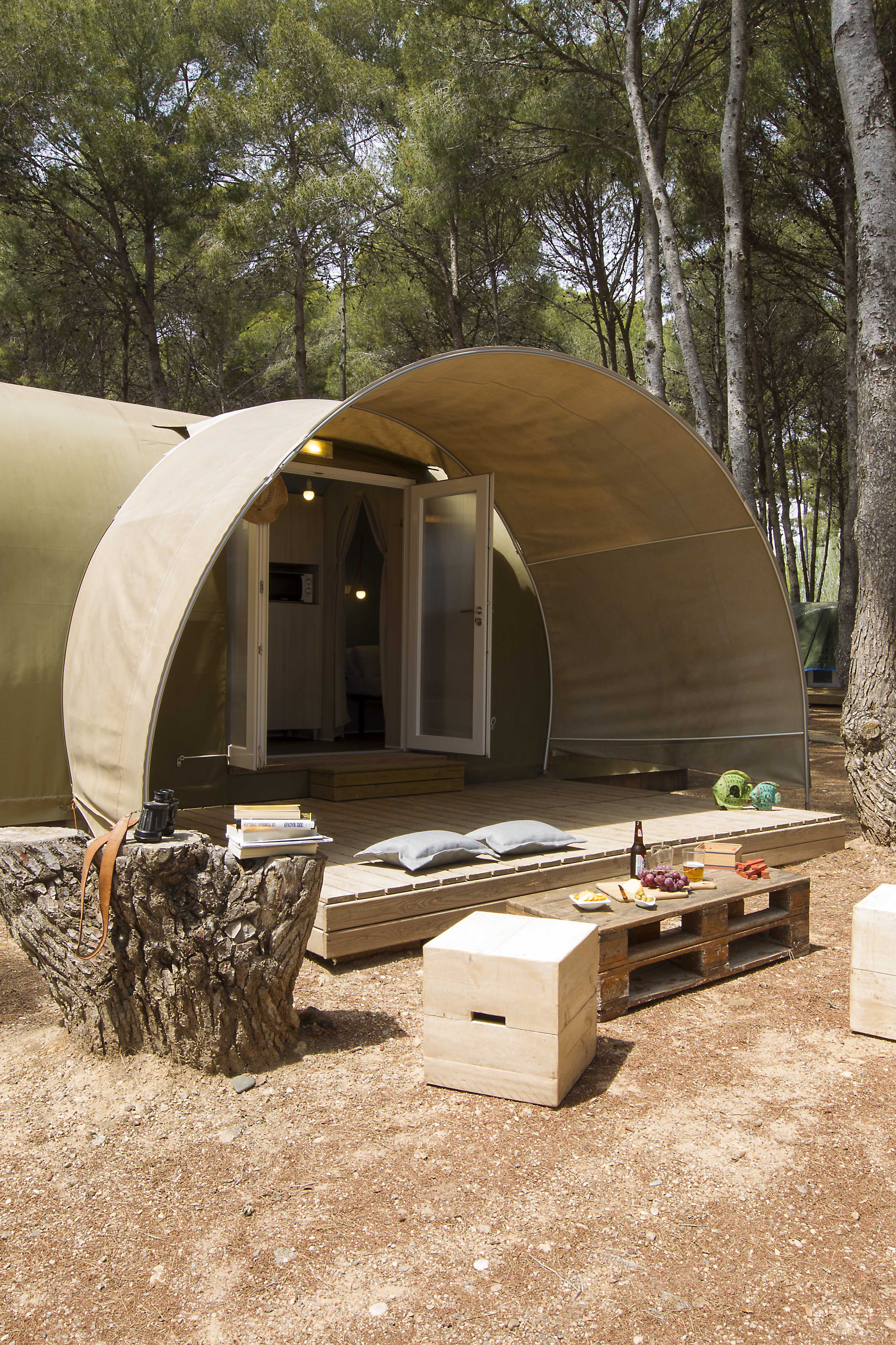 Glamping: A way to enjoy nature.