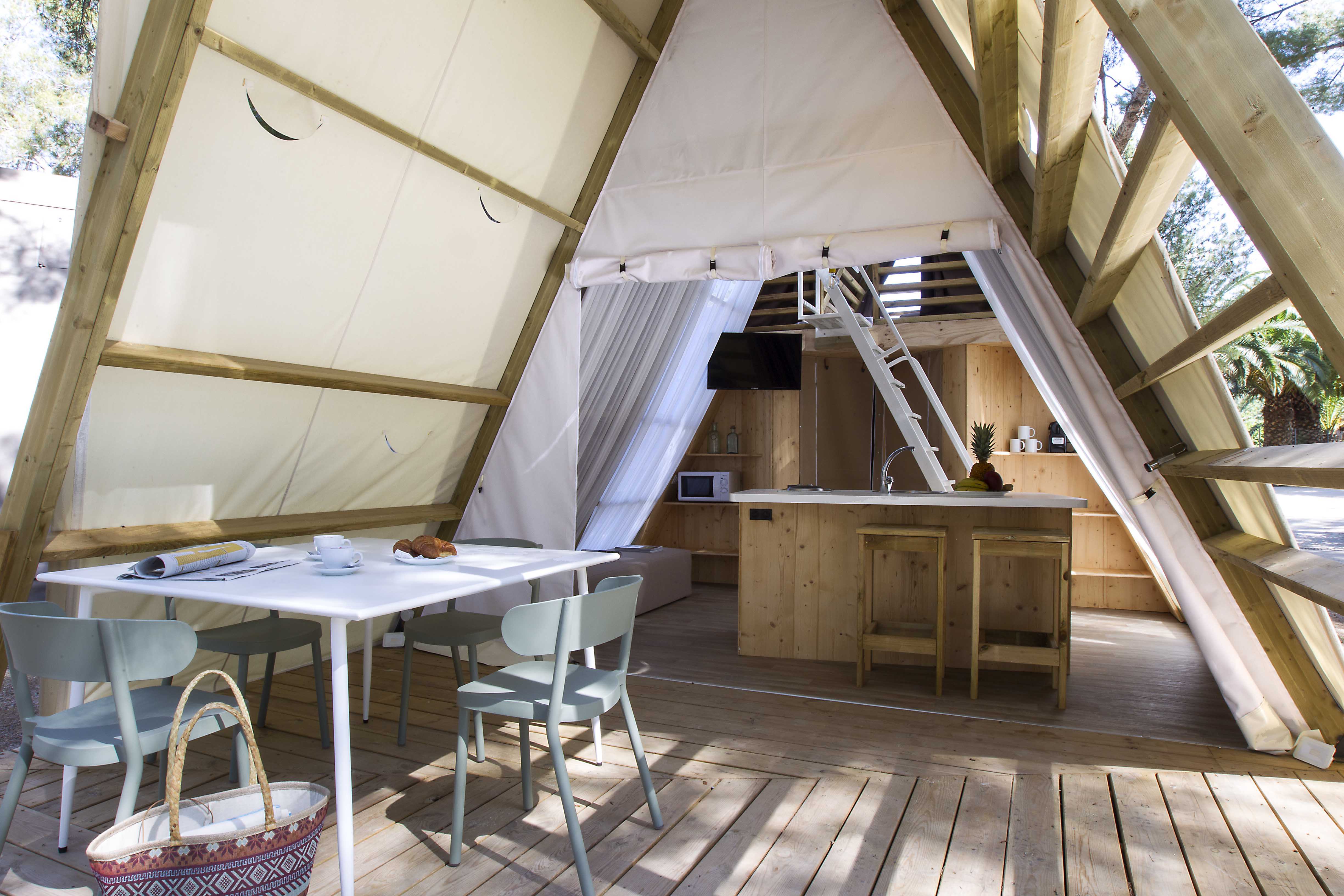 Glamping: A way to enjoy nature.