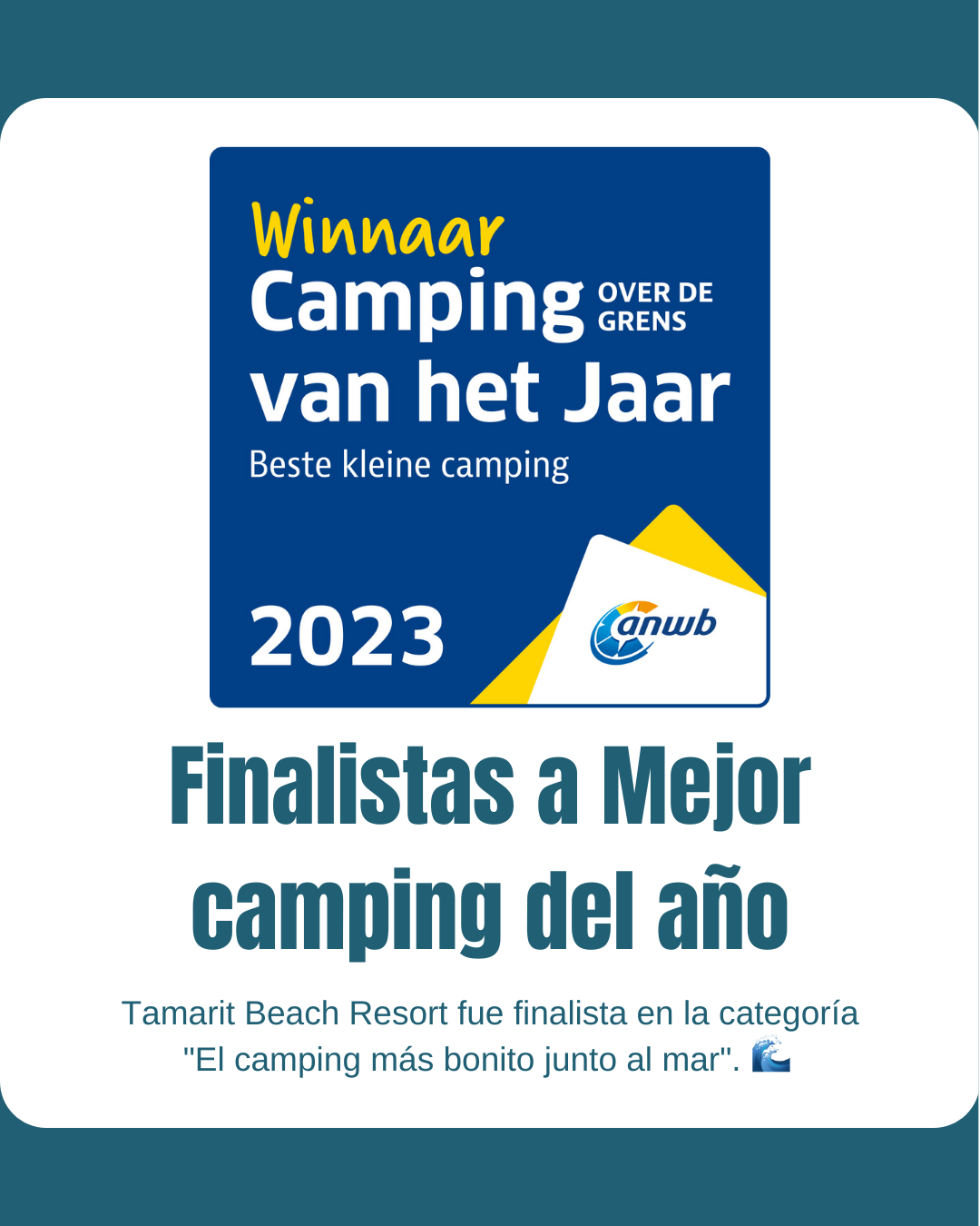 Tamarit Beach Resort fue galardonado por parte de ANWB y ADAC