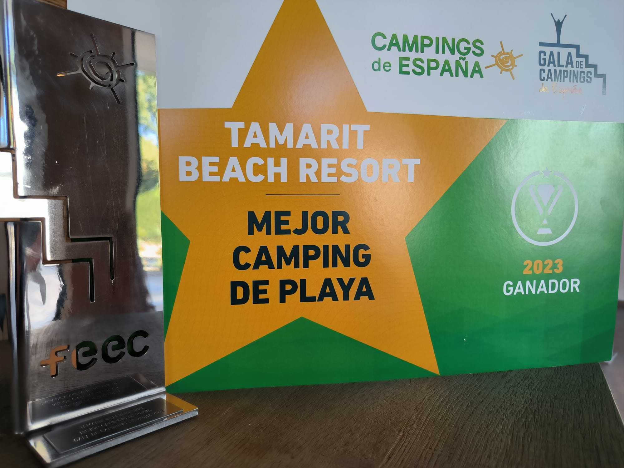 La FEEC ens atorga el premi al millor càmping de platja d'Espanya